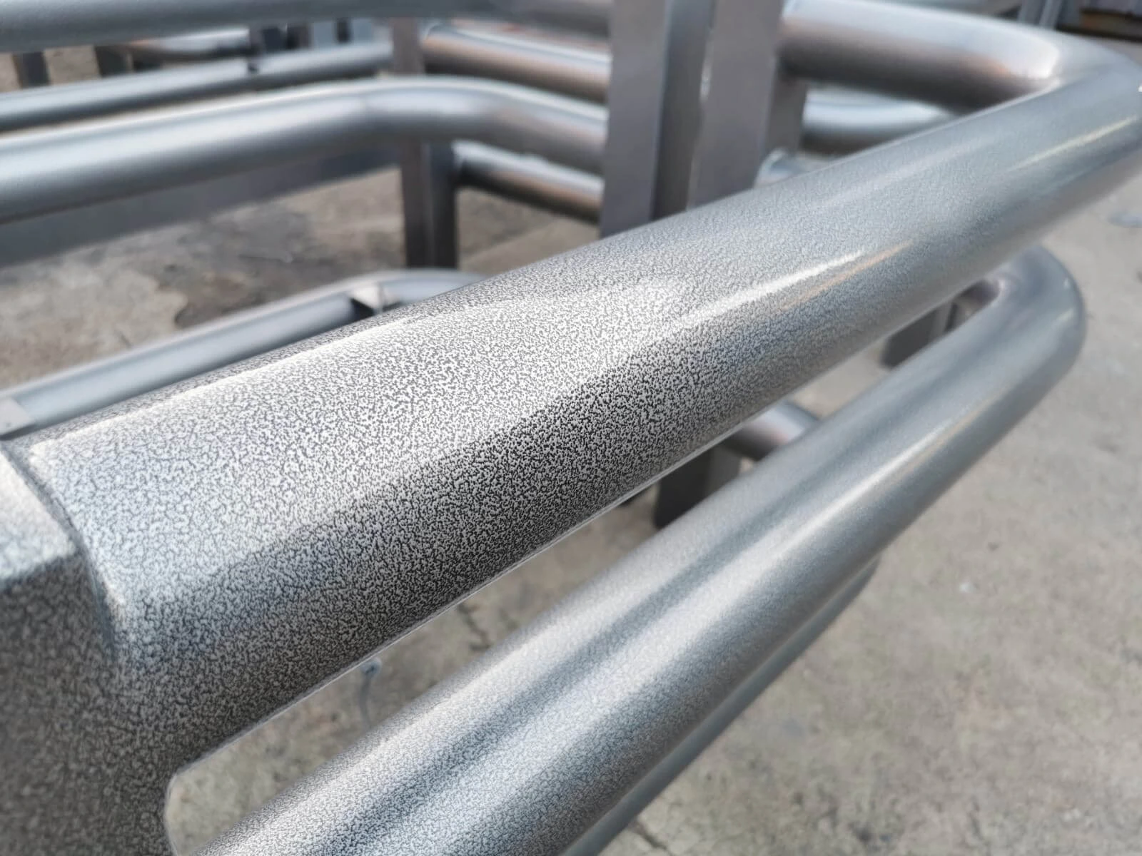 High-gloss powder coated surfaces