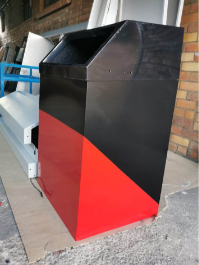 Two-tone coated bin